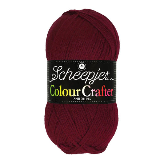 SCHEEPJES Colour Crafter breigaren in kleur 1001 Weert - zijdezacht acryl voor breien en haken