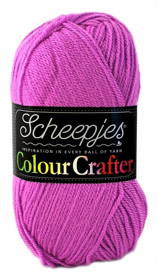 SCHEEPJES Colour Crafter breigaren in kleur 1001 Weert - zijdezacht acryl voor breien en haken