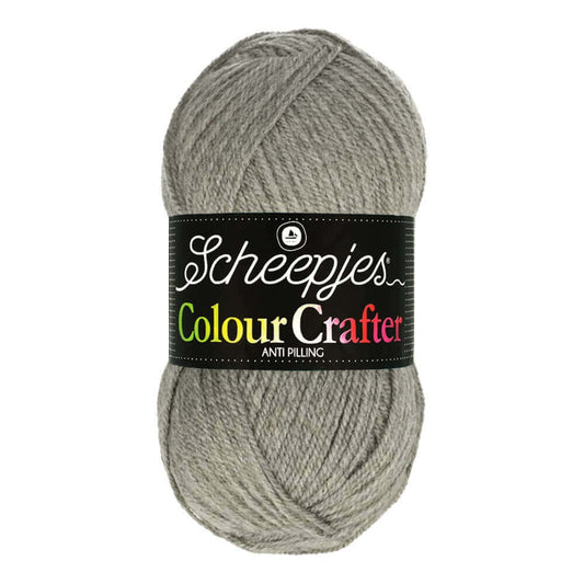 SCHEEPJES Colour Crafter breigaren in kleur 1001 Weert - zijdezacht acryl voor breien en haken