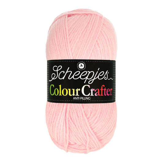 SCHEEPJES Colour Crafter breigaren in kleur 1001 Weert - zijdezacht acryl voor breien en haken