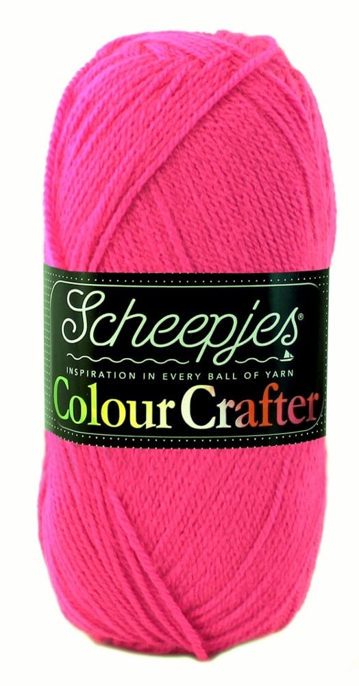 SCHEEPJES Colour Crafter breigaren in kleur 1001 Weert - zijdezacht acryl voor breien en haken