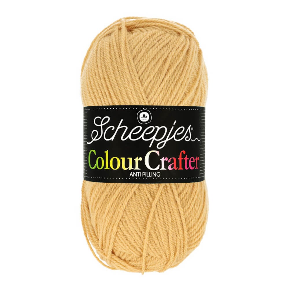 SCHEEPJES Colour Crafter breigaren in kleur 1001 Weert - zijdezacht acryl voor breien en haken
