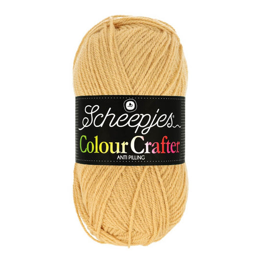 SCHEEPJES Colour Crafter breigaren in kleur 1001 Weert - zijdezacht acryl voor breien en haken