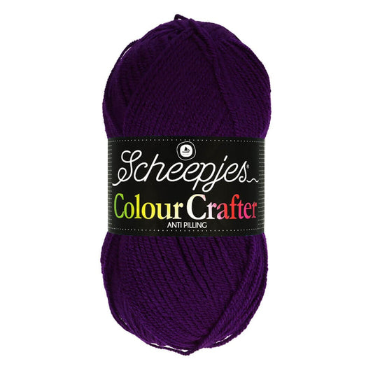 SCHEEPJES Colour Crafter breigaren in kleur 1001 Weert - zijdezacht acryl voor breien en haken