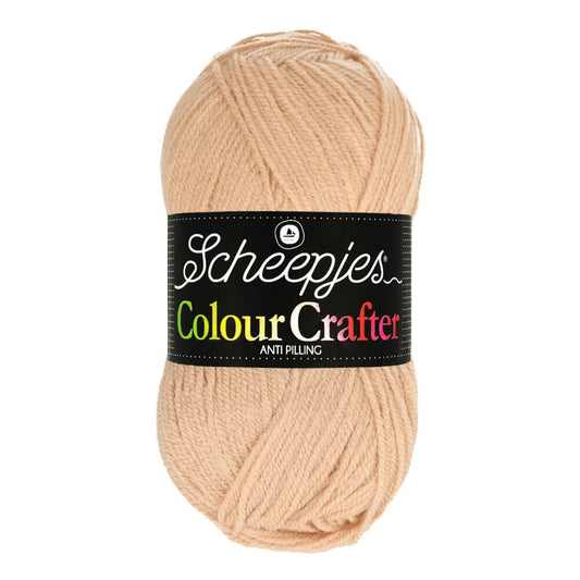 SCHEEPJES Colour Crafter breigaren in kleur 1001 Weert - zijdezacht acryl voor breien en haken