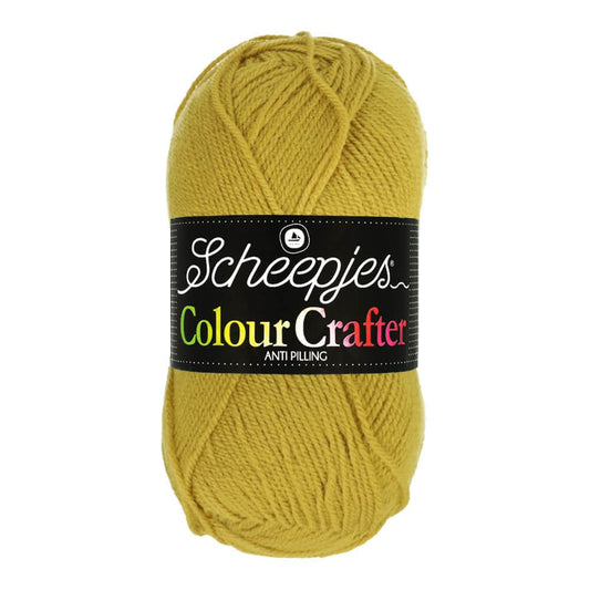 SCHEEPJES Colour Crafter breigaren in kleur 1001 Weert - zijdezacht acryl voor breien en haken