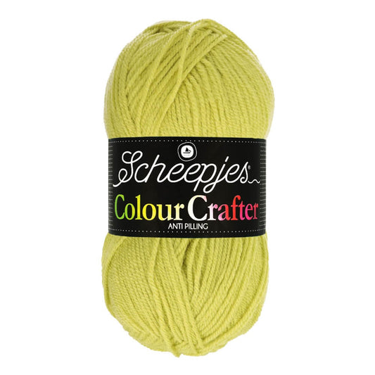 SCHEEPJES Colour Crafter breigaren in kleur 1001 Weert - zijdezacht acryl voor breien en haken