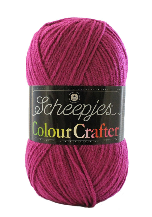 SCHEEPJES Colour Crafter breigaren in kleur 1001 Weert - zijdezacht acryl voor breien en haken