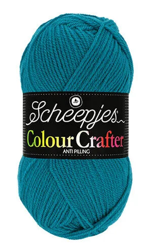 SCHEEPJES Colour Crafter breigaren in kleur 1001 Weert - zijdezacht acryl voor breien en haken