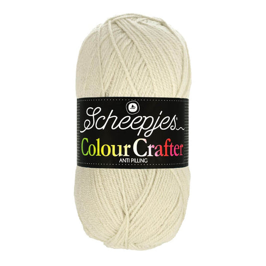 SCHEEPJES Colour Crafter breigaren in kleur 1001 Weert - zijdezacht acryl voor breien en haken