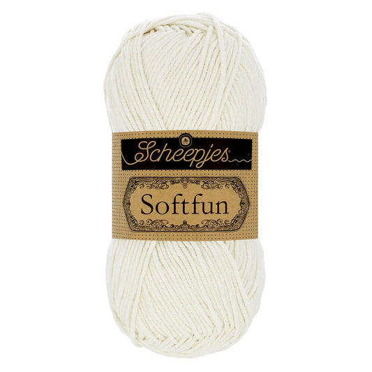 SCHEEPJES Softfun breigaren in 2426 Lace - zijdezacht katoen-acryl mengsel voor breien en haken