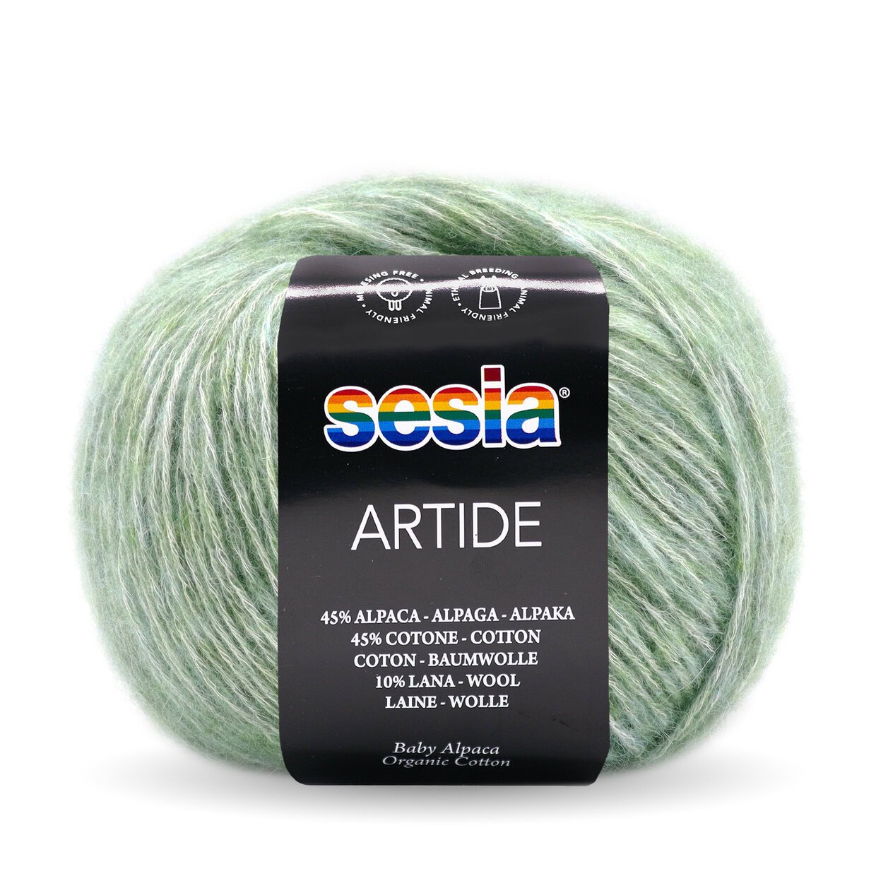 Sesia Artide breigaren in Alga - zacht en licht garen voor elegante accessoires