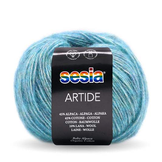 Sesia Artide breigaren in Petrolio - ademend garen voor herfst en winter