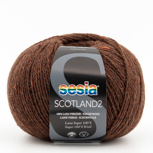 Sesia Scotland2 breigaren in kleur nr. 14 - subtiel tweed effect voor verfijnde breiwerkjes