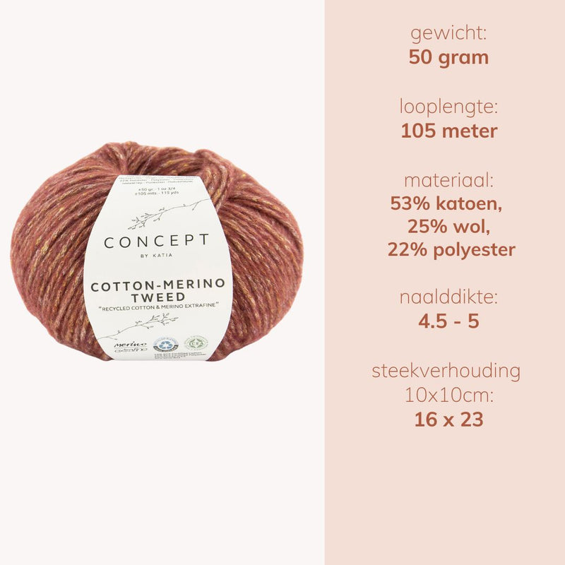 Cotton-Merino Tweed