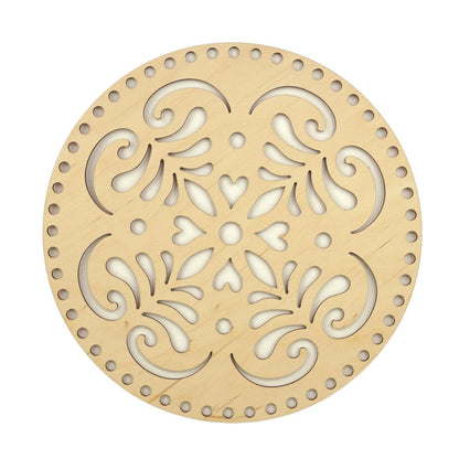 Houten Mandala Berkenhout 25cm