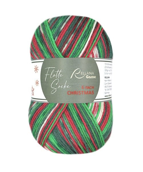 Rellana Flotte Socke Christmas 6-ply