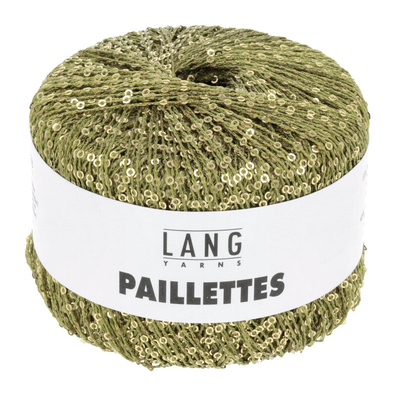 LANG Yarns Paillettes kleur 0097 Kiwi/Goud
