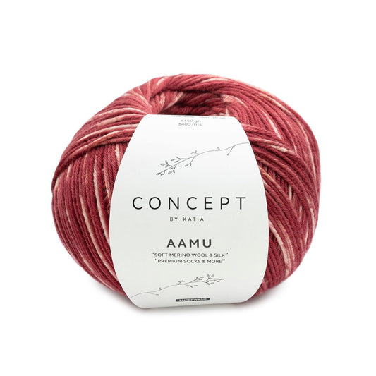 Katia Concept Aamu Socks kleur 304 - zacht en glanzend sokkenwol