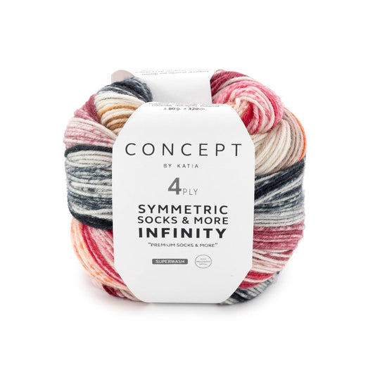 Katia Concept Infinity Socks kleur 90 - zachte merinowol voor sokken