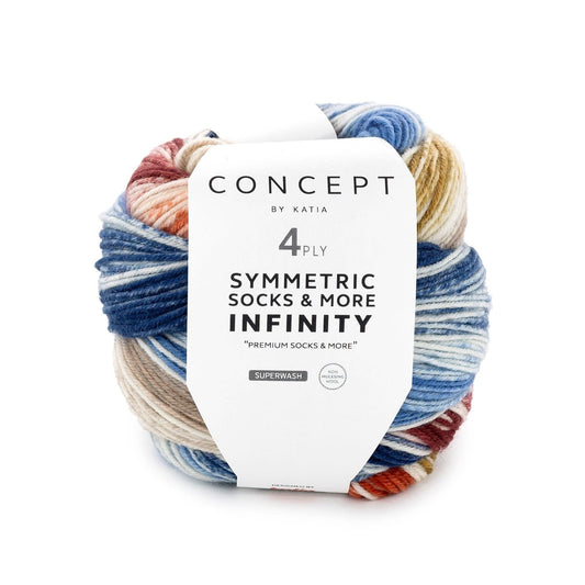 Katia Concept Infinity Socks kleur 92 - zachte merinowol voor sokken