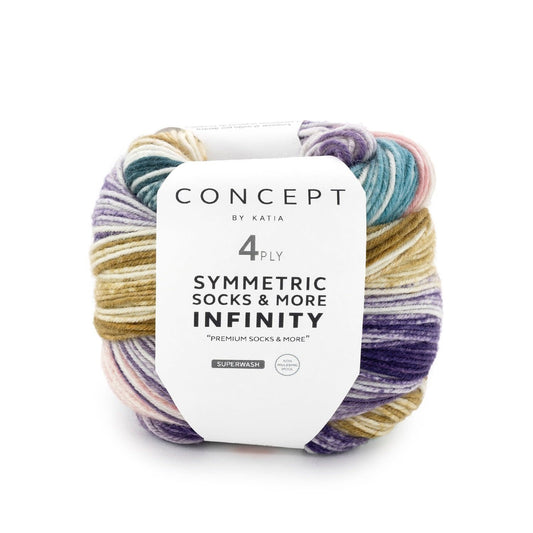 Katia Concept Infinity Socks kleur 93 - zachte merinowol voor sokken