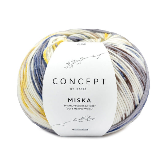 Katia Concept Miska Socks in kleur 104 - zachte 6-draads sokkenwol voor stylische sokken