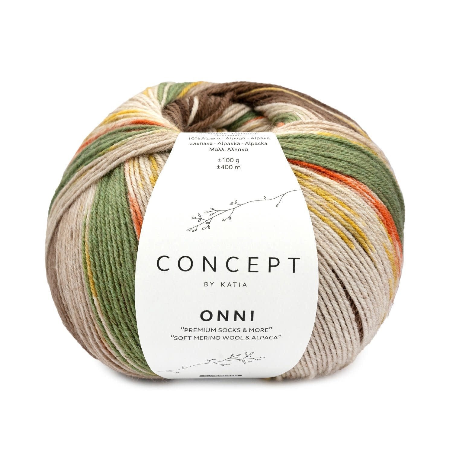 Katia Concept Onni Socks sokkenwol kleur 400 - zachte merinowol en alpaca mix
