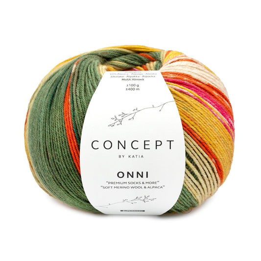 Katia Concept Onni Socks sokkenwol kleur 402 - ideale draad voor breien en haken