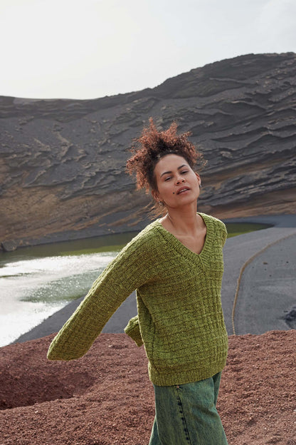 V-hals sweater Mandy Breipakket