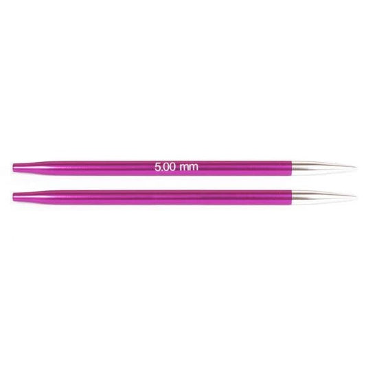 KnitPro Zing verwisselbare breipunten maat 5.00mm – Metaal naalden voor soepel breien