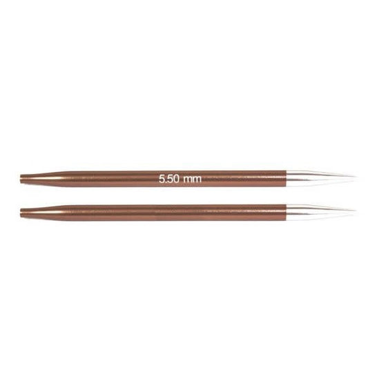 KnitPro Zing verwisselbare breipunten maat 5.50mm – Metaal naalden voor soepel breien
