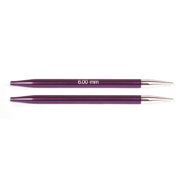 KnitPro Zing verwisselbare breipunten maat 6.00mm – Metaal naalden voor soepel breien