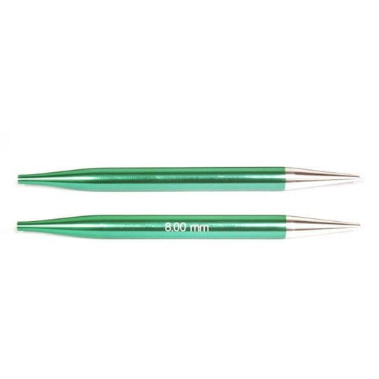 KnitPro Zing verwisselbare breipunten maat 8.00mm – Metaal naalden voor soepel breien