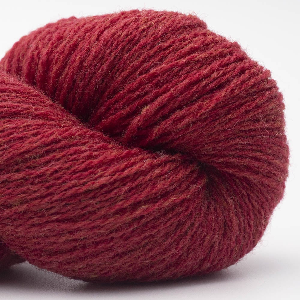 BC Garn Bio Shetland GOTS in 65 deep red – Fijne wol voor Fair Isle patronen