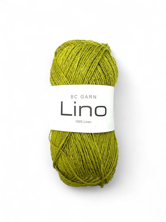 BC Garn Lino in Lime – Stevig en ademend linnen garen voor breien en haken
