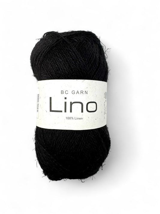 BC Garn Lino in Black – Stevig en koel linnen garen voor warme dagen