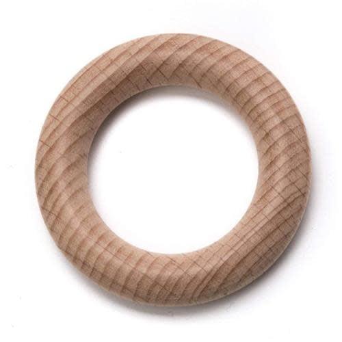Beukenhouten ring 70mm voor brei- en haakprojecten - natuurlijk en duurzaam