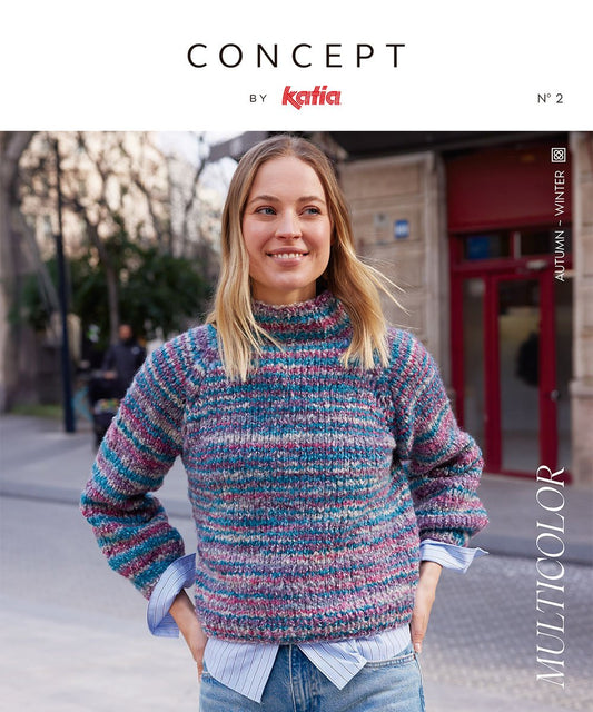 Katia Concept Multicolor 2 magazine - kleurrijke brei- en haakpatronen