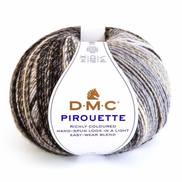 DMC Pirouette breigaren in kleur 694 - ideaal voor winterprojecten met aran gewicht