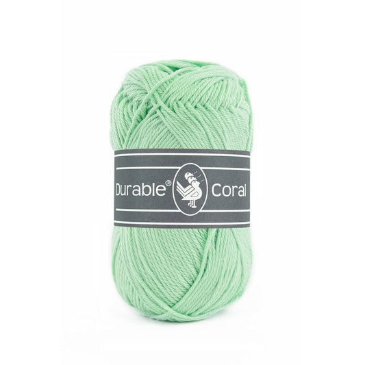 DURABLE Coral breigaren in 2136 mint - zacht en glanzend katoen