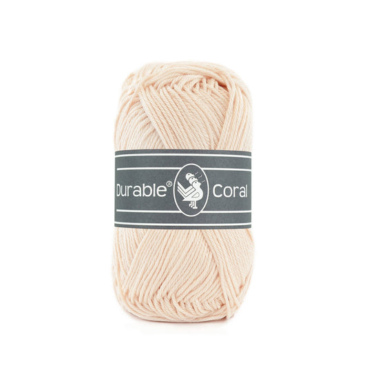 DURABLE Coral haakgaren in 2192 pale pink - ideaal voor gedetailleerde projecten