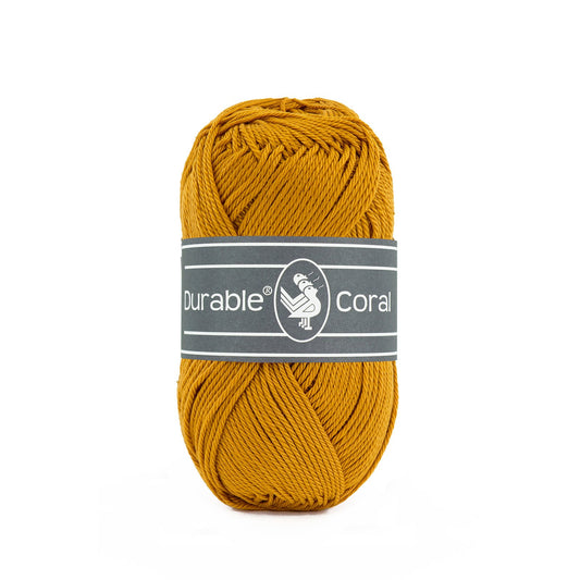 DURABLE Coral haakgaren in 2211 curry - ideaal voor amigurumi