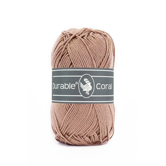 DURABLE Coral breigaren in 2223 liver - zacht en glanzend katoen