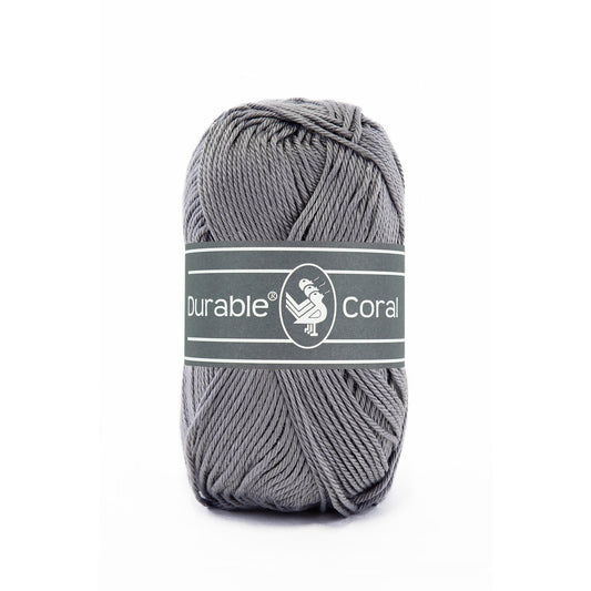 DURABLE Coral sokkengaren in 2235 ash - perfect voor breien en haken