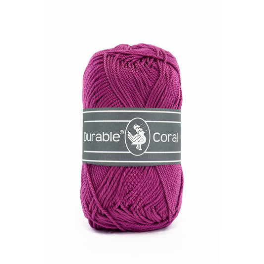 DURABLE Coral breigaren in 248 cerise - veelzijdig en hoogwaardig katoen
