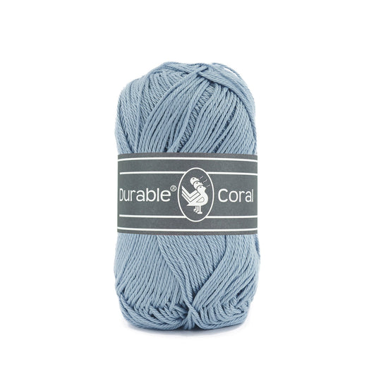 DURABLE Coral sokkengaren in 289 blue grey - perfect voor breien en haken