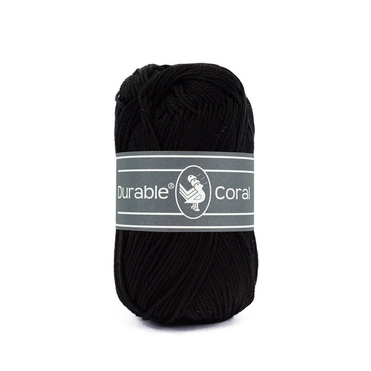 DURABLE Coral haakgaren in 325 black - ideaal voor gedetailleerde projecten