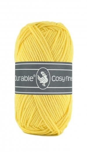 Durable Cosy Fine in Bright Yellow – Katoen/Acryl Mix voor Breien en Haken
