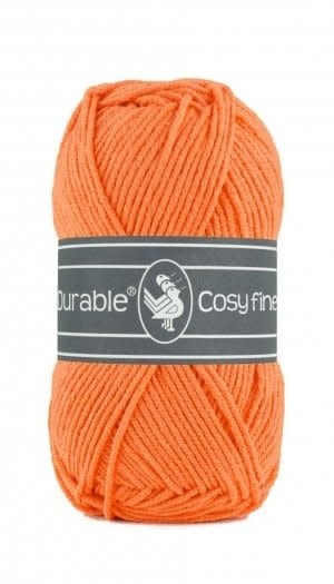 Durable Cosy Fine in Orange – Katoen/Acryl Mix voor Breien en Haken